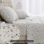 Draps 3 pièces double lit